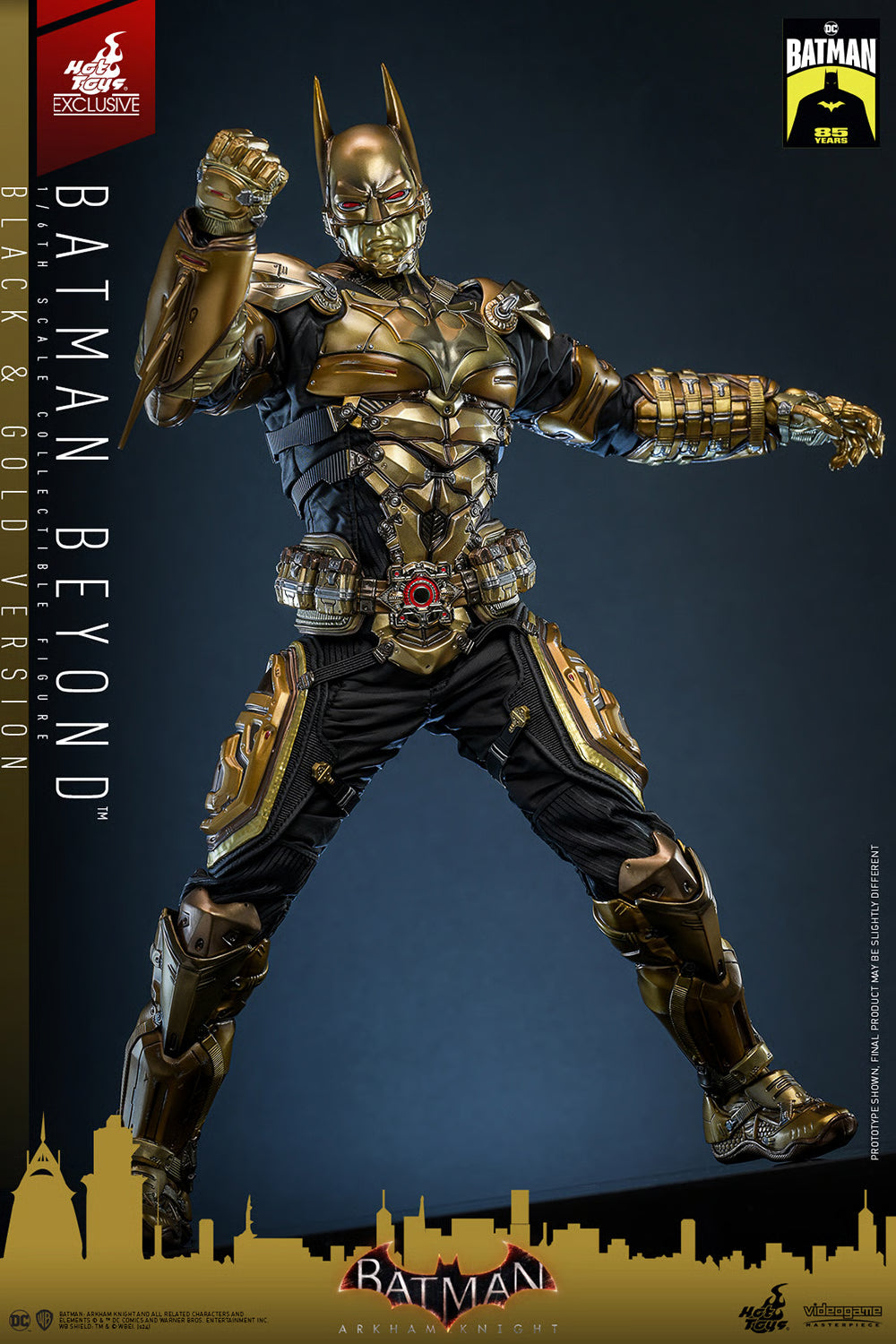 Hot Toys Arkham Knight Batman Beyond Schwarz und Gold 1/6 Figur