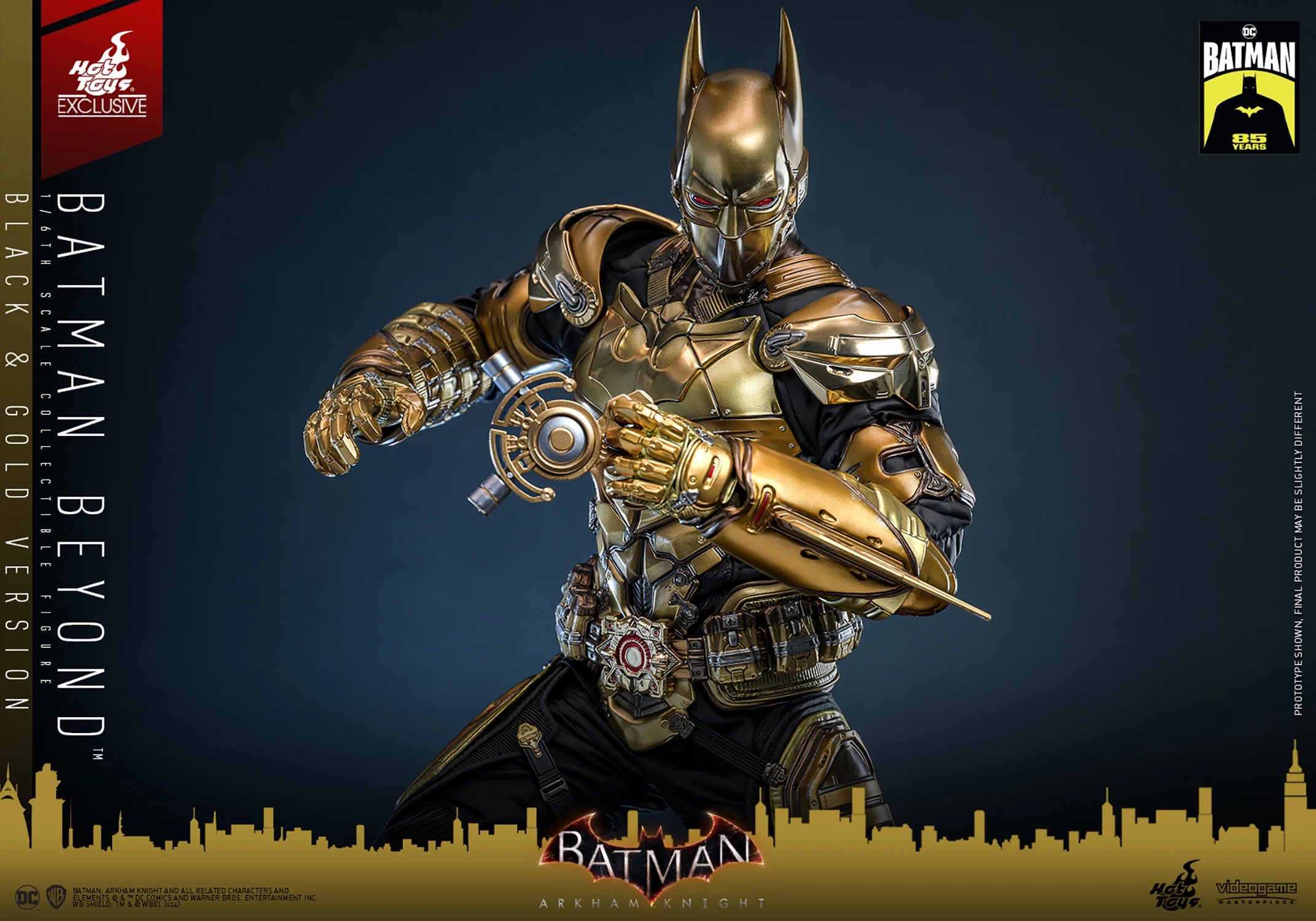 Hot Toys Arkham Knight Batman Beyond Schwarz und Gold 1/6 Figur