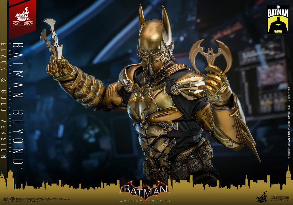 Hot Toys Arkham Knight Batman Beyond Schwarz und Gold 1/6 Figur