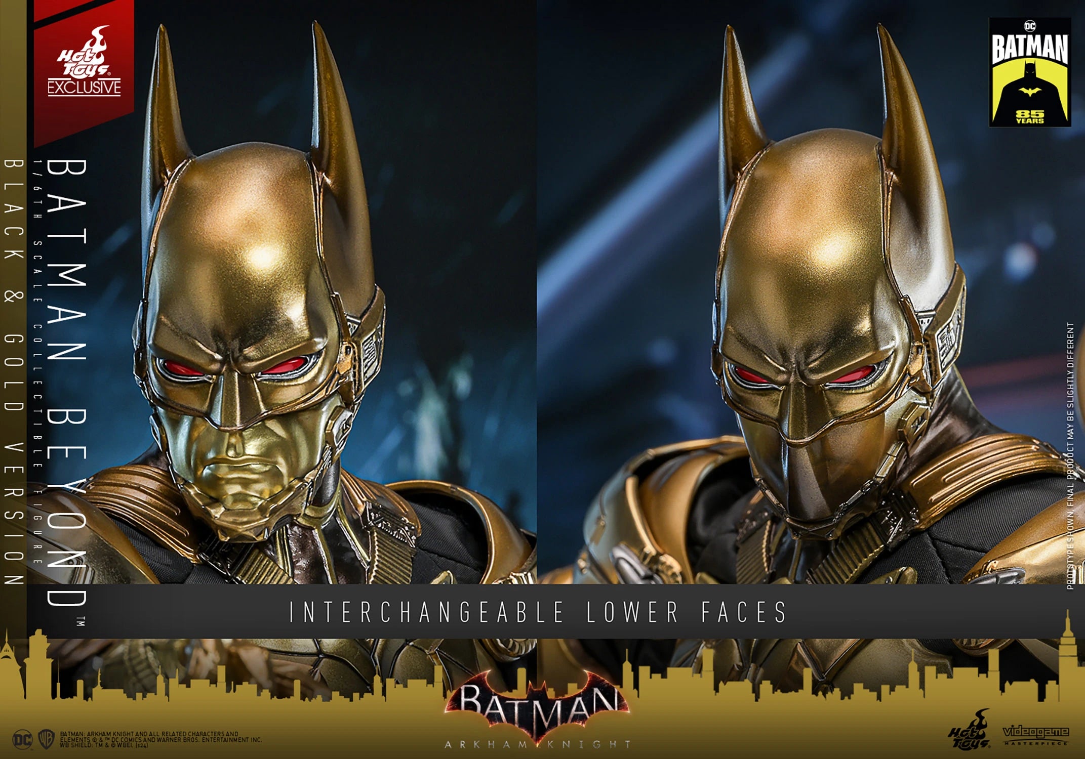 Hot Toys Arkham Knight Batman Beyond Schwarz und Gold 1/6 Figur