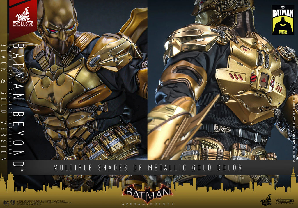 Hot Toys Arkham Knight Batman Beyond Schwarz und Gold 1/6 Figur