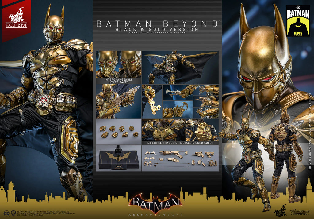 Hot Toys Arkham Knight Batman Beyond Schwarz und Gold 1/6 Figur