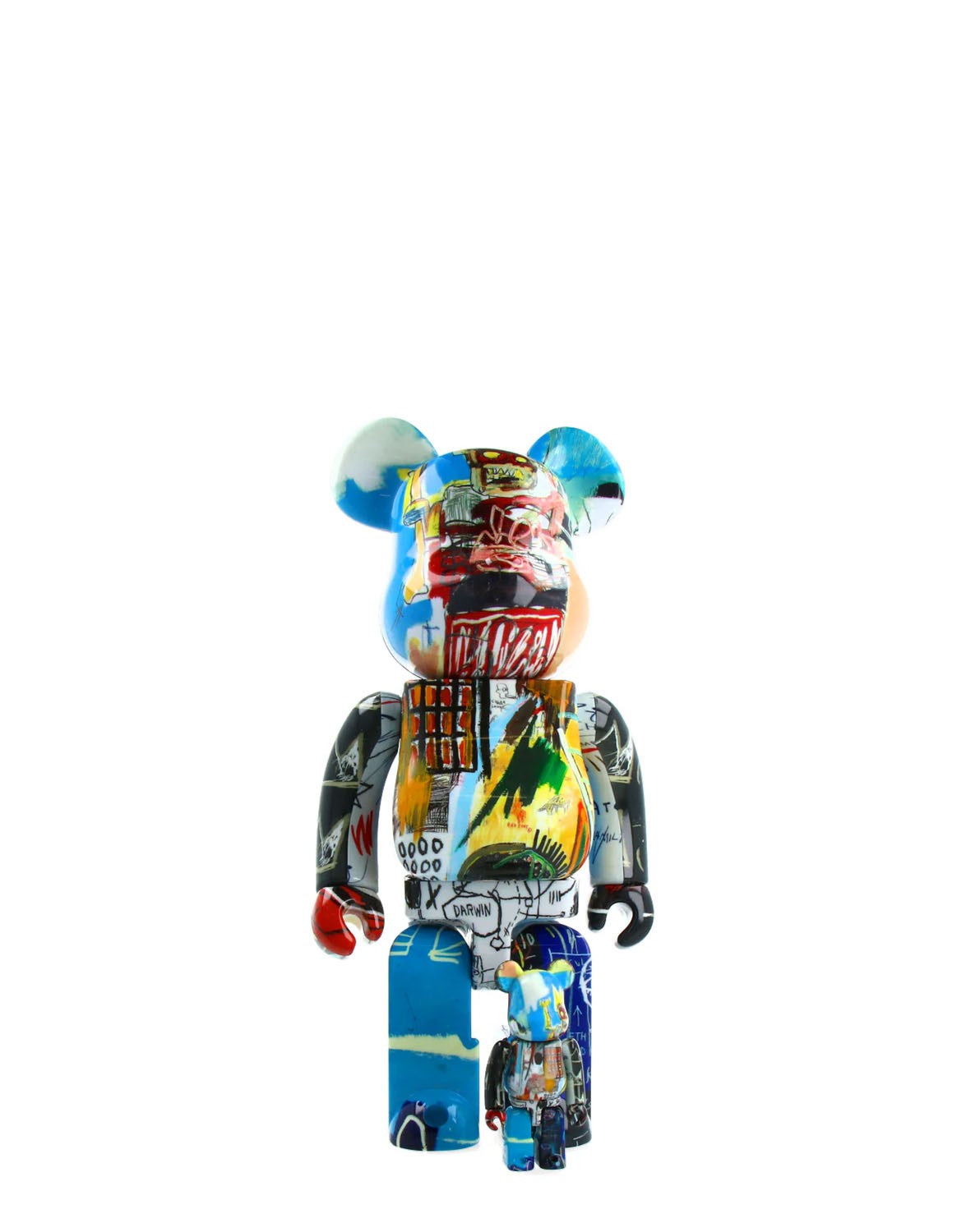 BE@RBRICK Jean-Michel Basquiat "Special" 100% & 400%-set van Medicom Toy
