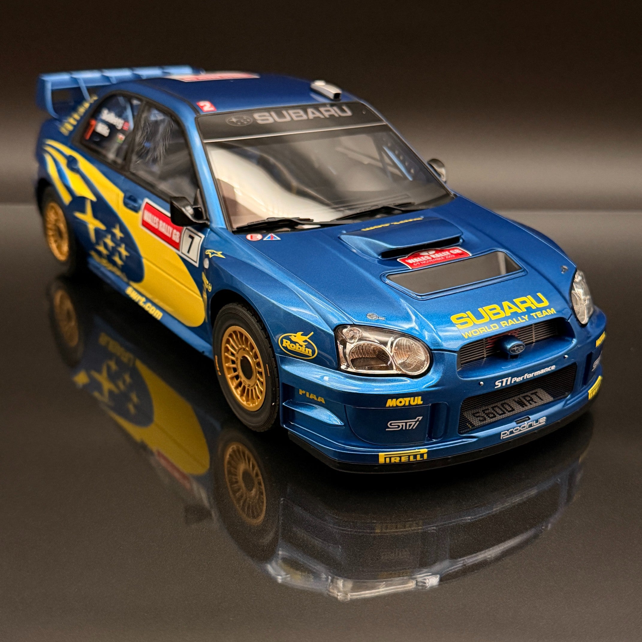 Subaru Impreza S9 WRC 2003 Solberg Wales Rally 1:12 OTTO G092 Blue Model