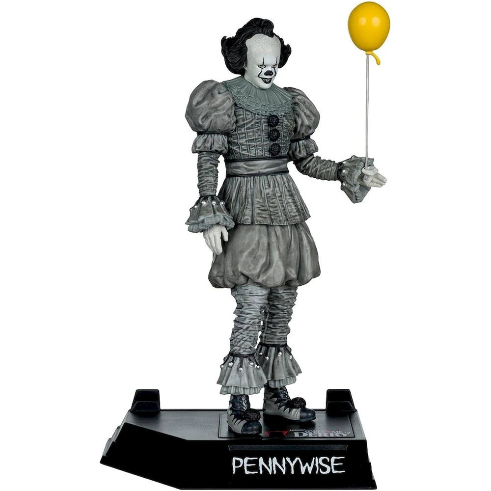 IT: Welcome to Derry Movie Maniacs Pennywise čiernobiela figúrka 16 cm od McFarlane Toys