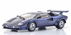 Lamborghini Countach LP5000 Quattrovalvole sötétkék 1:18 méretarányban, a Kyoshótól