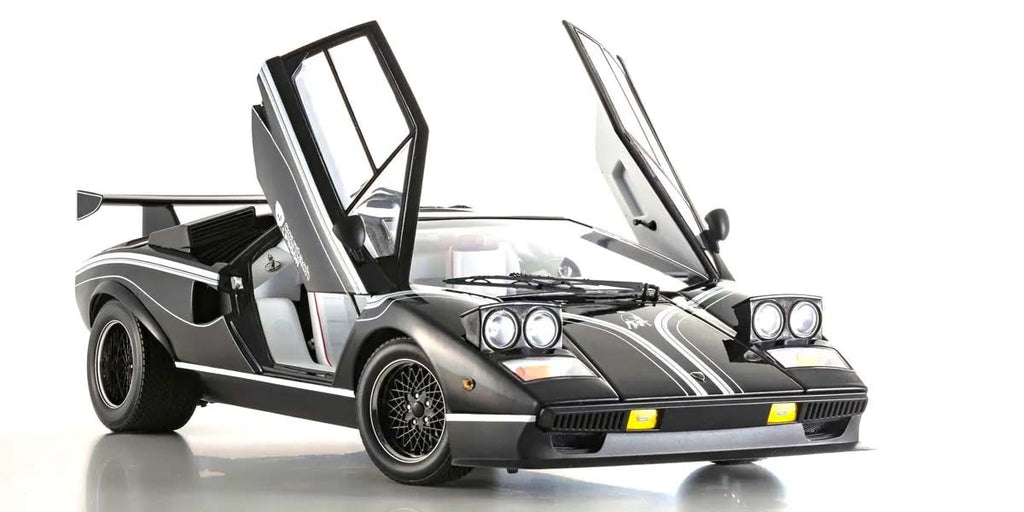 Lamborghini Countach LP500R – Schwarz im Maßstab 1:12 von KYOSHO
