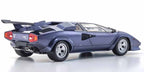 Lamborghini Countach LP5000 Quattrovalvole sötétkék 1:18 méretarányban, a Kyoshótól