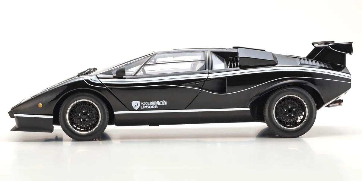 Lamborghini Countach LP500R – Schwarz im Maßstab 1:12 von KYOSHO