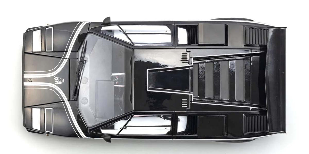 Lamborghini Countach LP500R – Schwarz im Maßstab 1:12 von KYOSHO