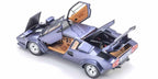 Lamborghini Countach LP5000 Quattrovalvole sötétkék 1:18 méretarányban, a Kyoshótól
