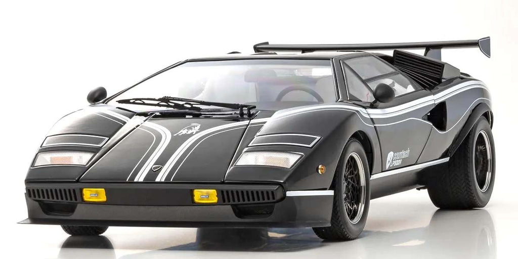 Lamborghini Countach LP500R – Schwarz im Maßstab 1:12 von KYOSHO