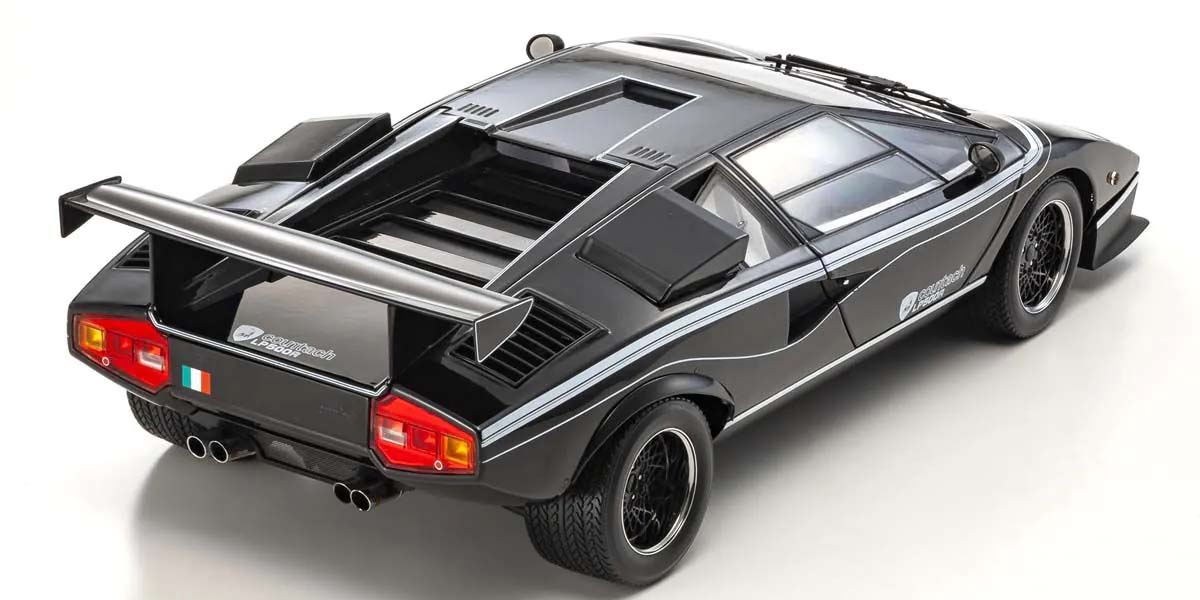 Lamborghini Countach LP500R – Schwarz im Maßstab 1:12 von KYOSHO