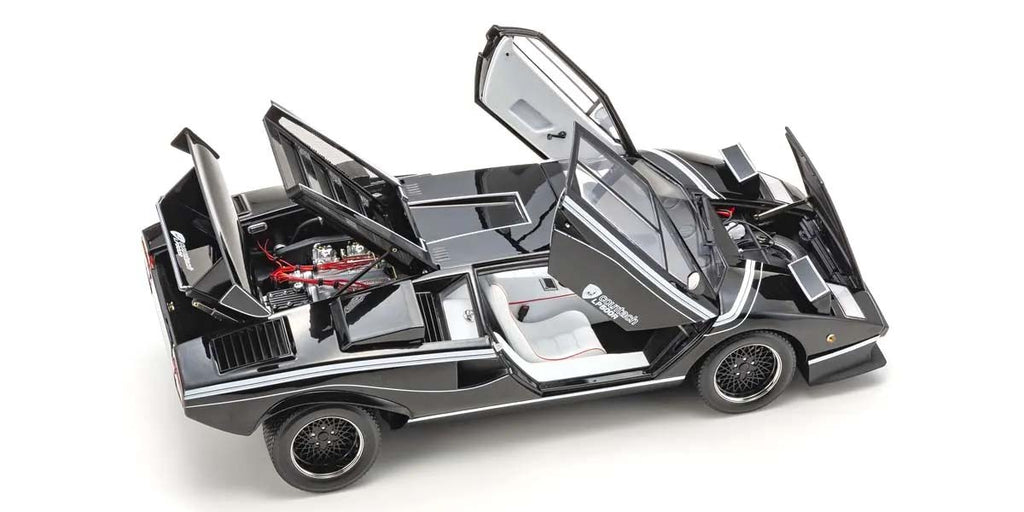 Lamborghini Countach LP500R – Schwarz im Maßstab 1:12 von KYOSHO