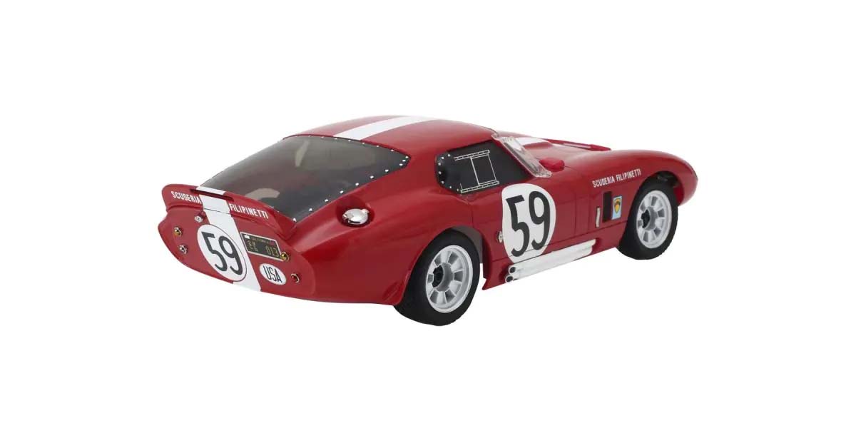 Primer Mini-Z Shelby Cobra Daytona n.º 59 rojo – Coche RC 1:28 de KYOSHO