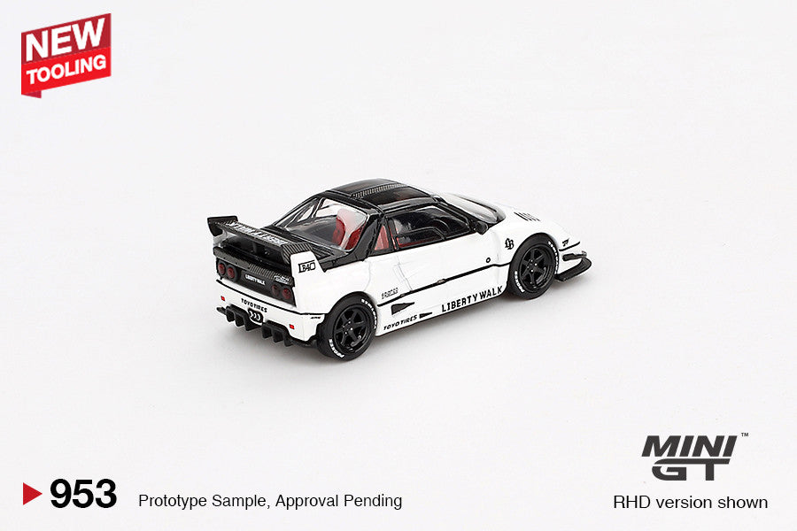 Mazda AZ-1 Liberty Walk LB40 Weiß – 2024 Tokyo Auto Salon 1:64 Diecast Modell
