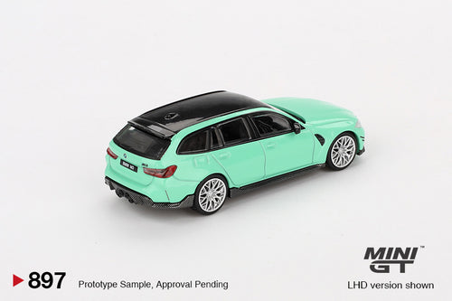 BMW M3 Touring M Performance Mintgrün 1:64 Modellauto