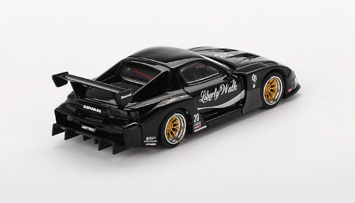 Mazda RX-7 LB-Super Silhouette Liberty Walk Schwarz 1:64 Diecast Modell