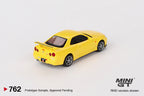 Nissan Skyline GT-R (R34) V-Spec Lightning Yellow 1:64 Diecast-Modell