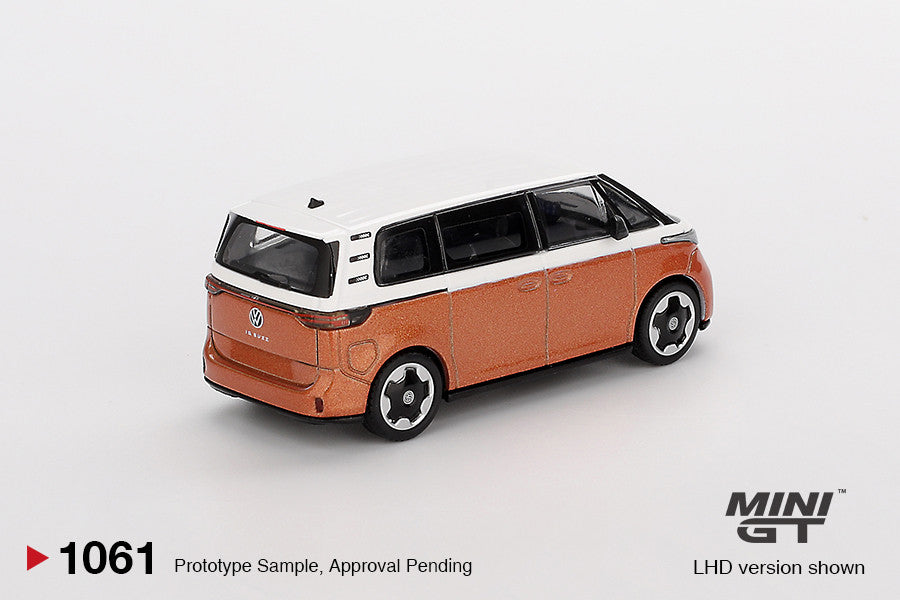 Volkswagen ID. Buzz Candy-Weiß / Energetic-Orange 1:64 Diecast Modell
