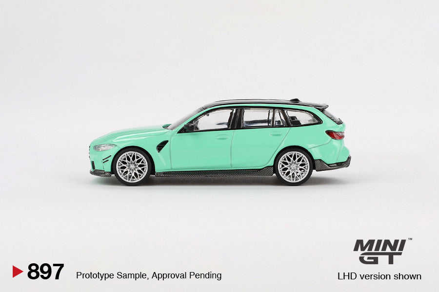 BMW M3 Touring M Performance Mintgrün 1:64 Modellauto