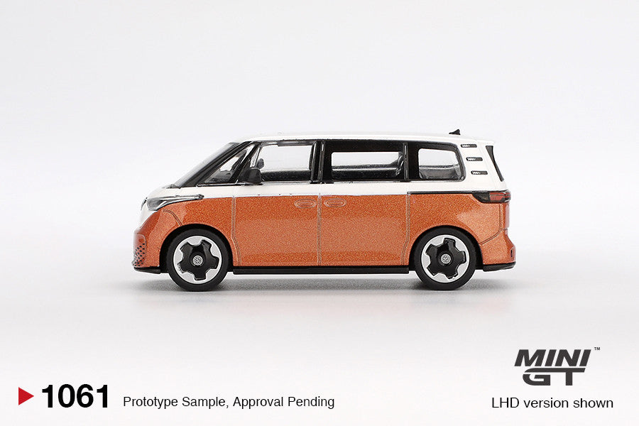 Volkswagen ID. Buzz Candy-Weiß / Energetic-Orange 1:64 Diecast Modell
