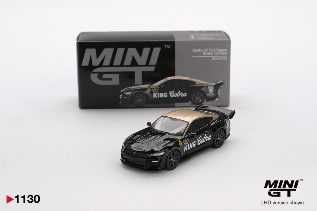 Shelby GT500 Dragon Snake Concept Schwarz / Gold 1:64 Diecast Modell