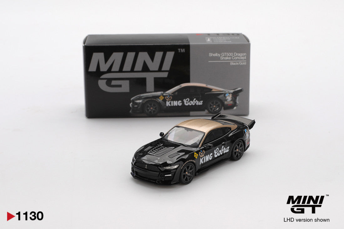 Shelby GT500 Dragon Snake Concept Schwarz / Gold 1:64 Diecast Modell