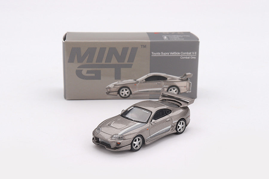 Toyota Supra VeilSide Combat V-II Combat Grey 1:64 Modellauto