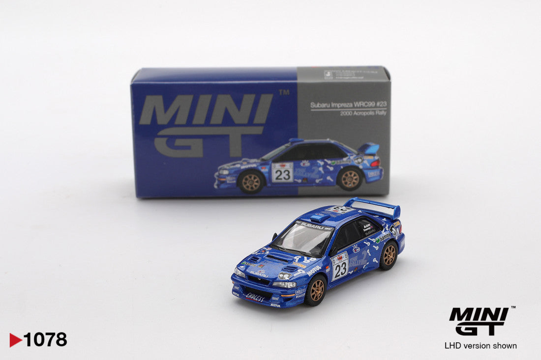 Subaru Impreza Nr.23 WRC99 – Akropolis Rallye 2000 1:64 Diecast-Modell