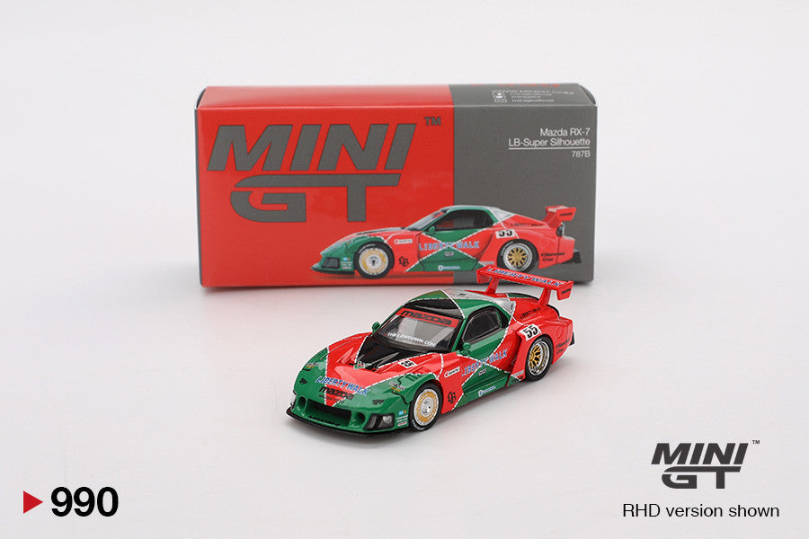 MINI GT Mazda RX-7 LB-Super Silhouette 787B (RHD) 1:64 Diecast-Modell