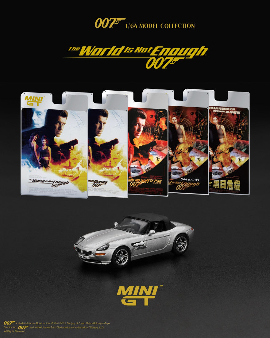 MINI GT BMW Z8 – Die Welt ist nicht genug (1999) Deutsche Version 1:64 Diecast Modell