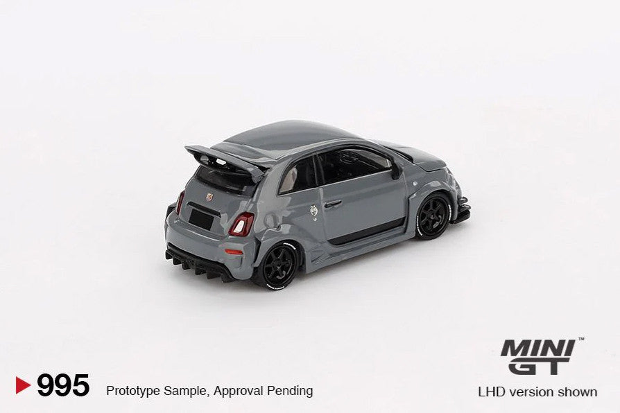 Abarth 595 LB-Works x Abas Works Grau Diecast Modell 1:64