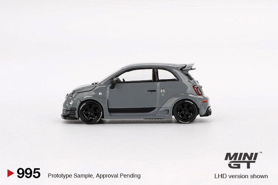 Abarth 595 LB-Works x Abas Works Grau Diecast Modell 1:64