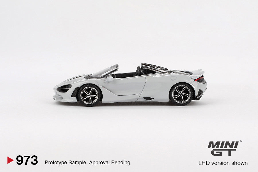 McLaren 750S Spider Cirrus Grey 1:64 Diecast Modell