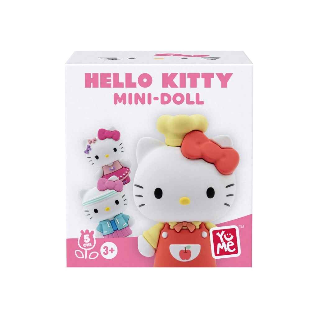 Sanrio Mini-Doll Cute Outfits Series Hello Kitty, miniaturowa figurka 5 cm od YuMe