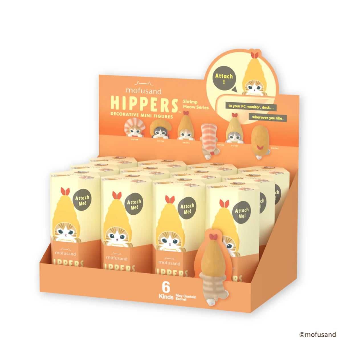 Slepá krabička série HIPPERS mofusand Vol. 2 Shrimp Meow