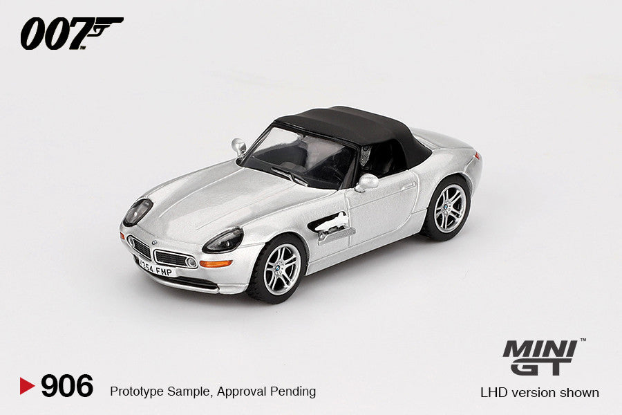 MINI GT BMW Z8 – Die Welt ist nicht genug (1999) Deutsche Version 1:64 Diecast Modell