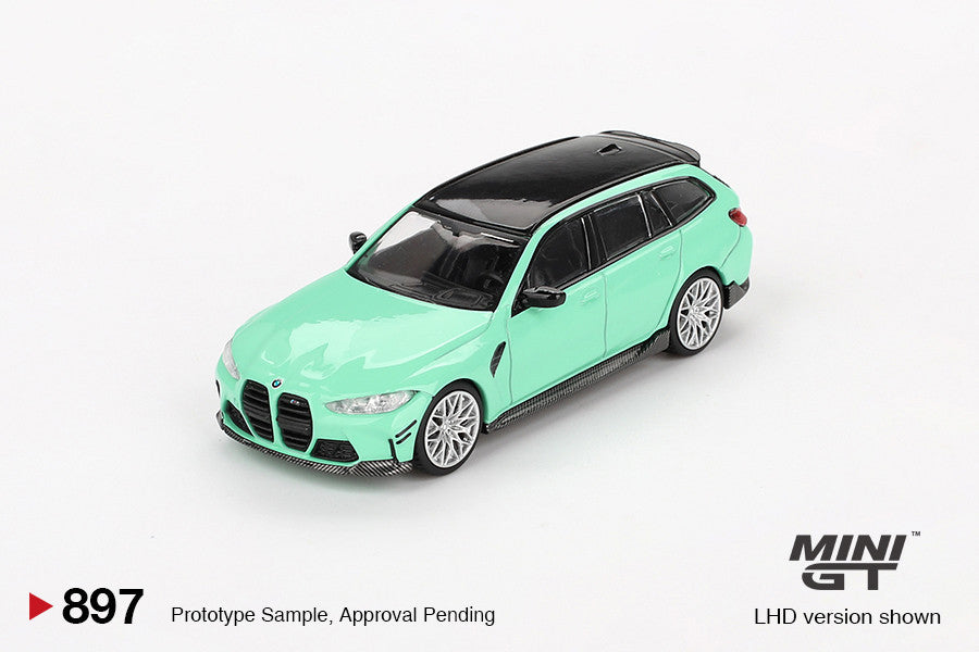 BMW M3 Touring M Performance Mintgrün 1:64 Modellauto