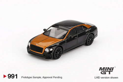 Bentley Flying Spur Orange Flame / Onyx 1:64 Diecast Model – MINI GT
