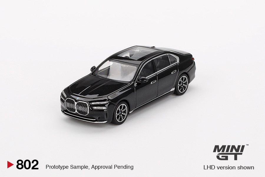 BMW i7 xDrive60 Black Sapphire 1:64 Modellauto