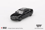 BMW i7 xDrive60 Black Sapphire 1:64 Modellauto