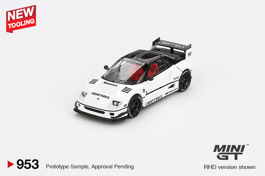 Mazda AZ-1 Liberty Walk LB40 Weiß – 2024 Tokyo Auto Salon 1:64 Diecast Modell