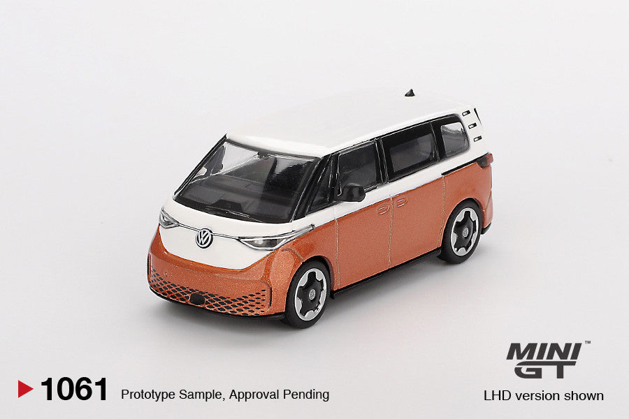Volkswagen ID. Buzz Candy-Weiß / Energetic-Orange 1:64 Diecast Modell