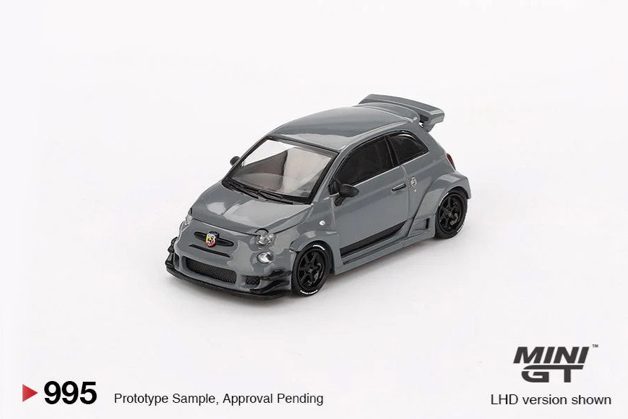 Abarth 595 LB-Works x Abas Works Grau Diecast Modell 1:64