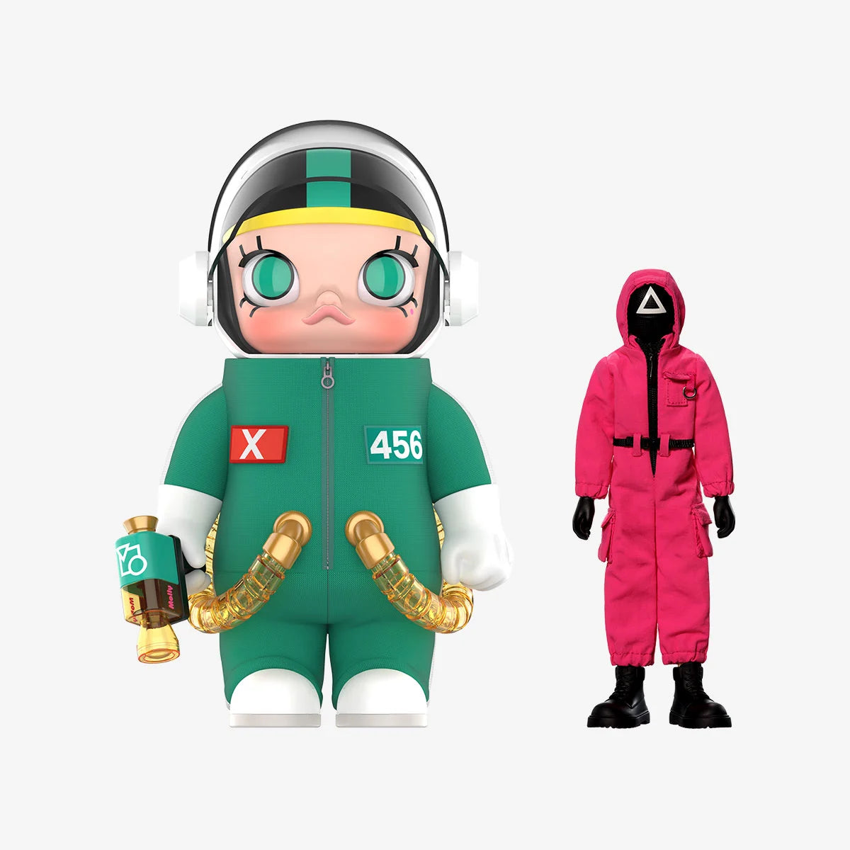 MEGA SPACE MOLLY 400% + Actionfiguren-Set Squid Game