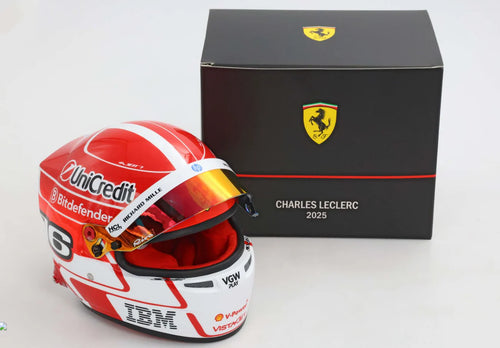 Charles Leclerc #16 Saison 2025 Minihelm von Bell im Maßstab 1:2
