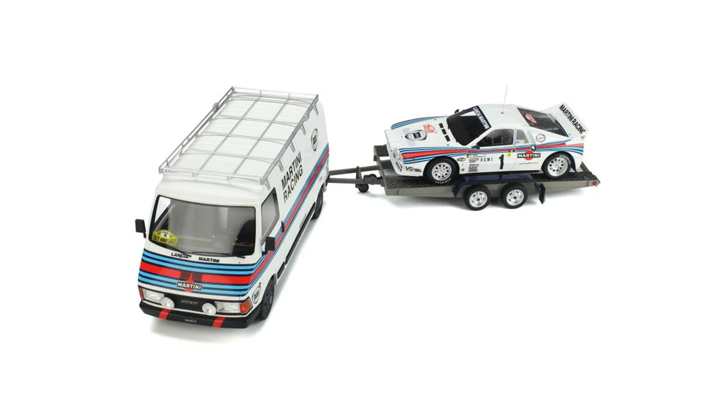 Martini Racing Fiat 242 – Lancia 037 Rally Monte Carlo 1983 Service Van im Maßstab 1:18 von OTTOmobile