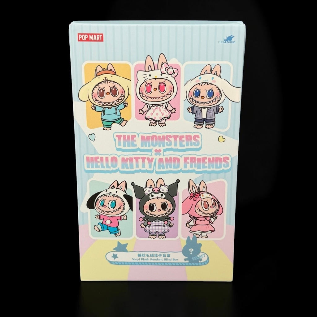 POP MART The Monsters Labubu × Hello Kitty and Friends Series Hello Kitty vinylplüss-medál