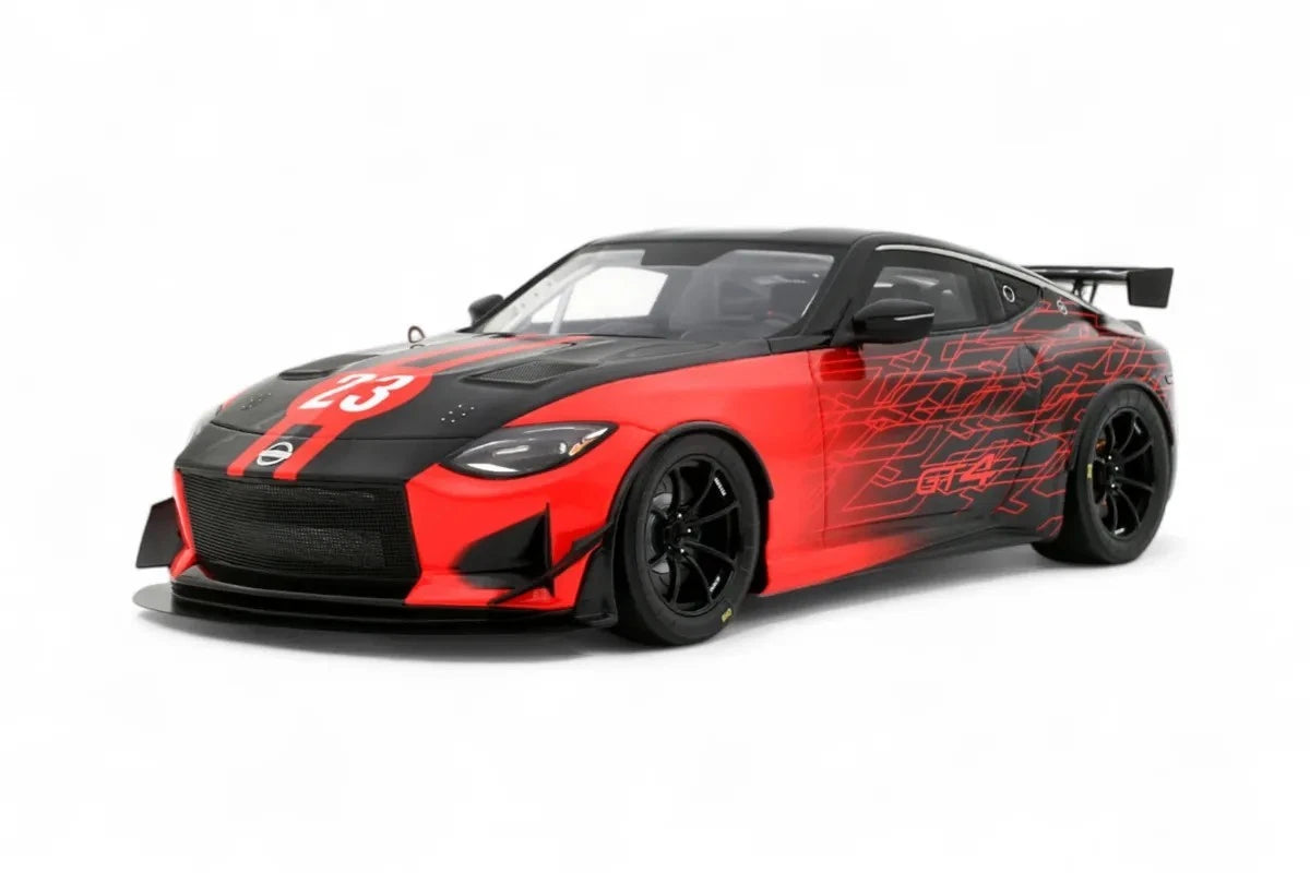 Nissan Z GT4 Coupé SEMA Show Edition 2022 – Rot / Schwarz 1:18 Maßstab von OTTOmobile